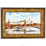 Картина янтарная "Кремлевский мост" 24х15 см