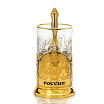 Подстаканник латунный "Россия". Златоуст
