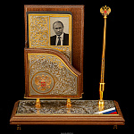 Настольный набор с ежедневником и ручкой "Президент". Златоуст