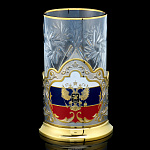 Подстаканник "Герб. Триколор" Златоуст