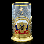 Подстаканник "Герб. Триколор" Златоуст